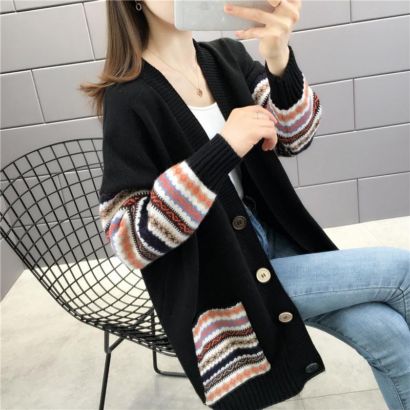 Women Cardigan Autumn Knitted Loose Sweaters All-Match Pockets Winter Korean Style Thick Outwear Women' Clothing 2020 5539
Women Cardigan Autumn Knitted Loose Sweaters All-Match Pockets Winter Korean Style Thick Outwear Women' Clothing 2020 5539