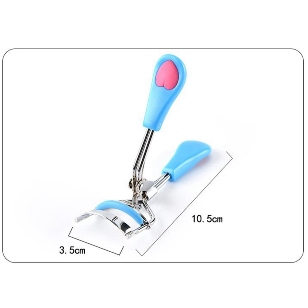 Stainless Steel Curling Eyelash Curler Local Eye lash Curler Heart Colorful Eyelash Clip Makeup Tools Beauty Tool