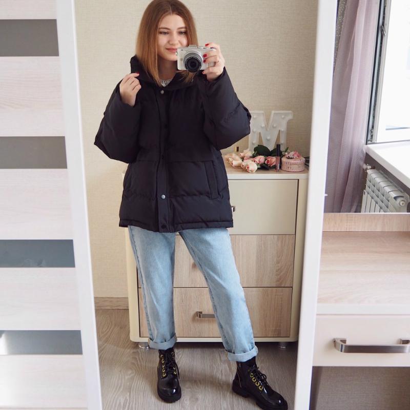 2021 Winter New Jacket Women Streetwear Polyester Single Casual Breasted Padded Outerwear Coat Female Warm Parkas Clothes, Black
2021 Winter New Jacket Women Streetwear Polyester Single Casual Breasted Padded Outerwear Coat Female Warm Parkas Clothes, Black