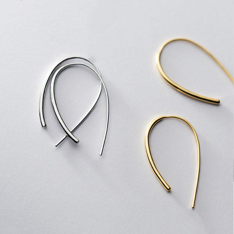 Real 925 Sterling Silver Line U Hoop Earrings For Fashion Women Party Hiphop Fine Jewelry Minimalist Geometric Accessories
Real 925 Sterling Silver Line U Hoop Earrings For Fashion Women Party Hiphop Fine Jewelry Minimalist Geometric Accessories