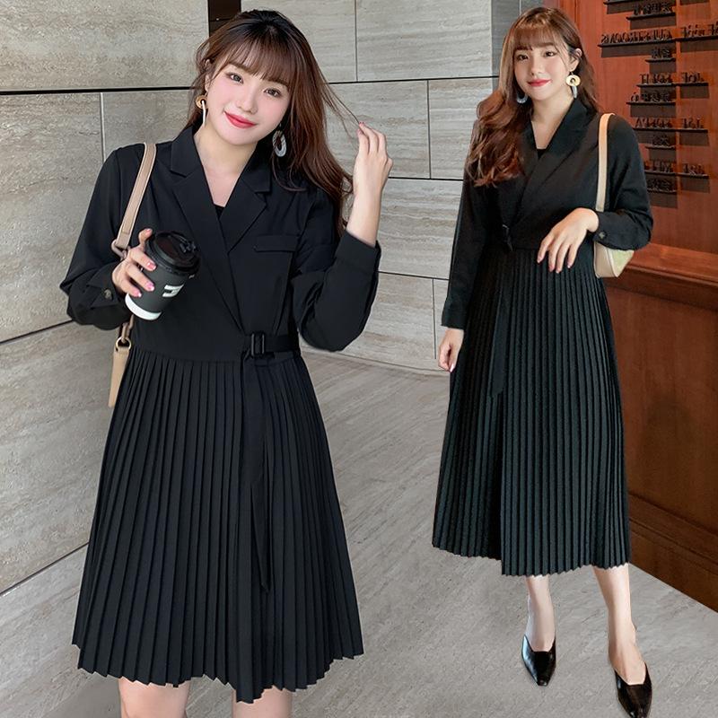 Women's autumn new arrivals, loose and slender suit collar dress, pleated skirt, vest skirt suit, Black vest skirt
Women's autumn new arrivals, loose and slender suit collar dress, pleated skirt, vest skirt suit, Black vest skirt