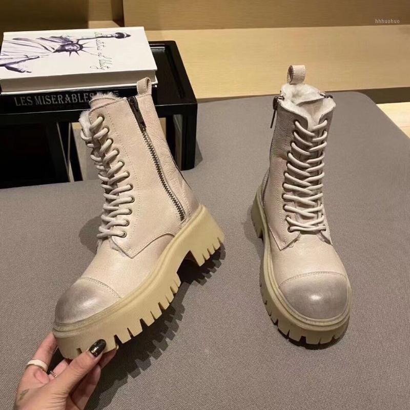Woman Real Leather Fur Boots Lace Up Thick Bottom Woman Ankle Boots Fashion Platform Women Casual Winter Wool Shoes1, As show
Woman Real Leather Fur Boots Lace Up Thick Bottom Woman Ankle Boots Fashion Platform Women Casual Winter Wool Shoes1, As show