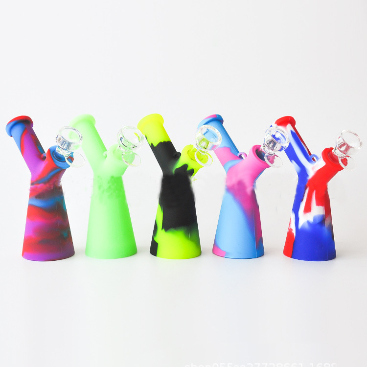 6.3inch Y shaped silicone Bong Dab Rig hookahs Mini Portable Water Pipe Smoking Hookah Oil Rigs
6.3inch Y shaped silicone Bong Dab Rig hookahs Mini Portable Water Pipe Smoking Hookah Oil Rigs