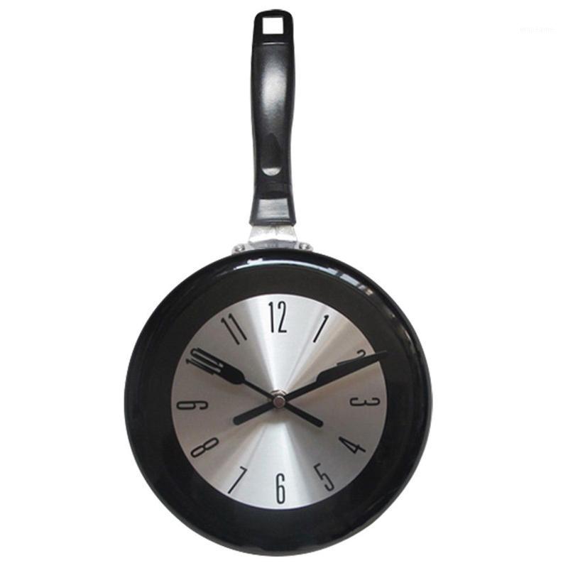 8 Inch Frying Pan Design Hanging Wall Clock Kitchen Metal Watch Saat for Novelty Art Home Room Decoration Black/White/Red1 
8 Inch Frying Pan Design Hanging Wall Clock Kitchen Metal Watch Saat for Novelty Art Home Room Decoration Black/White/Red1