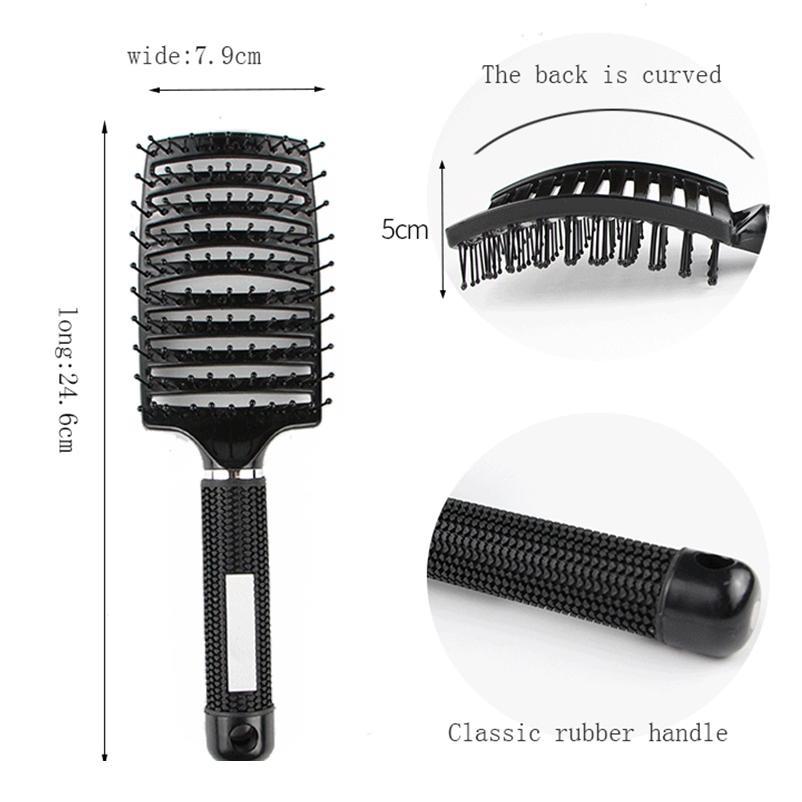Curved Vented Professional Detangling Comb Portable Home Massage Hair Brush Styling Tools Fast Drying Barber Hairdressi jllLPR, Silver
Curved Vented Professional Detangling Comb Portable Home Massage Hair Brush Styling Tools Fast Drying Barber Hairdressi jllLPR, Silver