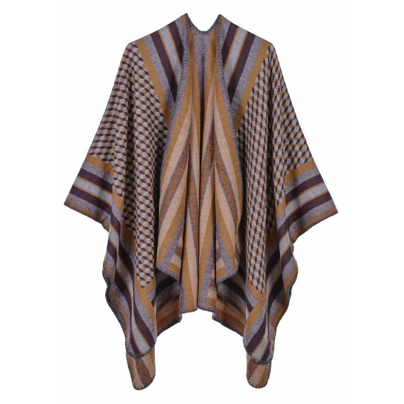 

Imitation Cashmere Scarves Soft Lady Bufanda Shawls Plus Size Poncho Mantilla New Stole Chal Plaid Warm Echarpes Cape