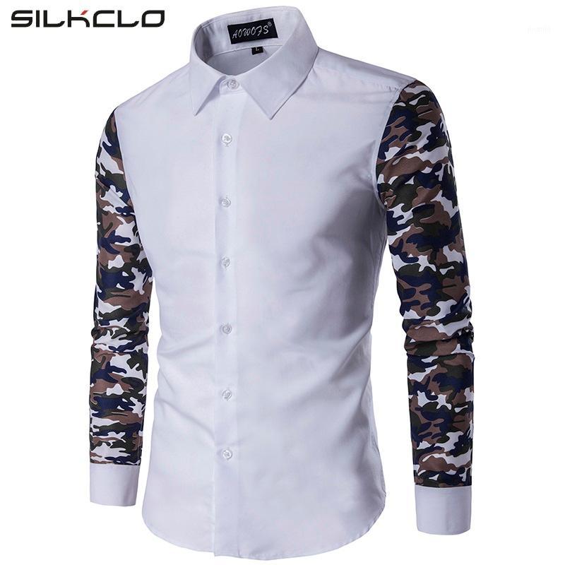 Men's Casual Shirts Wholesale- 2021 Autumn Fashion Mens Camouflage Patchwork Clothing Long Sleeve Slim Fit Man's Clothes Tops 5XL1, White
Men's Casual Shirts Wholesale- 2021 Autumn Fashion Mens Camouflage Patchwork Clothing Long Sleeve Slim Fit Man's Clothes Tops 5XL1, White