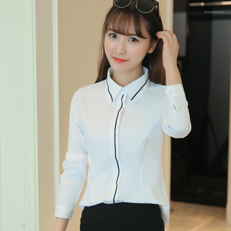 2020 Spring Women New Office Shirts Blouses Solid White Slim Striped Tops Shirts Casual Blouse Workwear1
2020 Spring Women New Office Shirts Blouses Solid White Slim Striped Tops Shirts Casual Blouse Workwear1