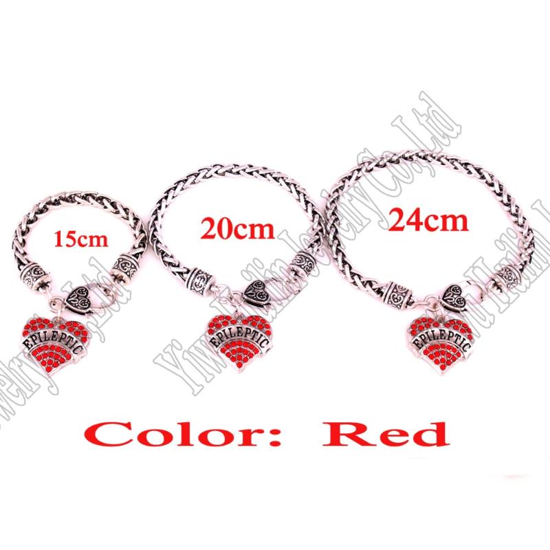 Three Kinds of length a set rhodium plated zinc studded with crystals EPILEPTIC heart pendant bracelet
Three Kinds of length a set rhodium plated zinc studded with crystals EPILEPTIC heart pendant bracelet