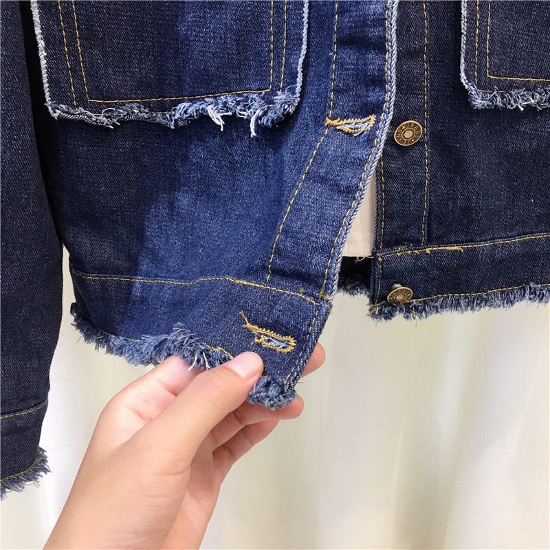 Semfri Jacket Women Winter Denim Jacket High Quality Loose chaqueta mujer Streetwear All-match Mental Covered Button Coat
