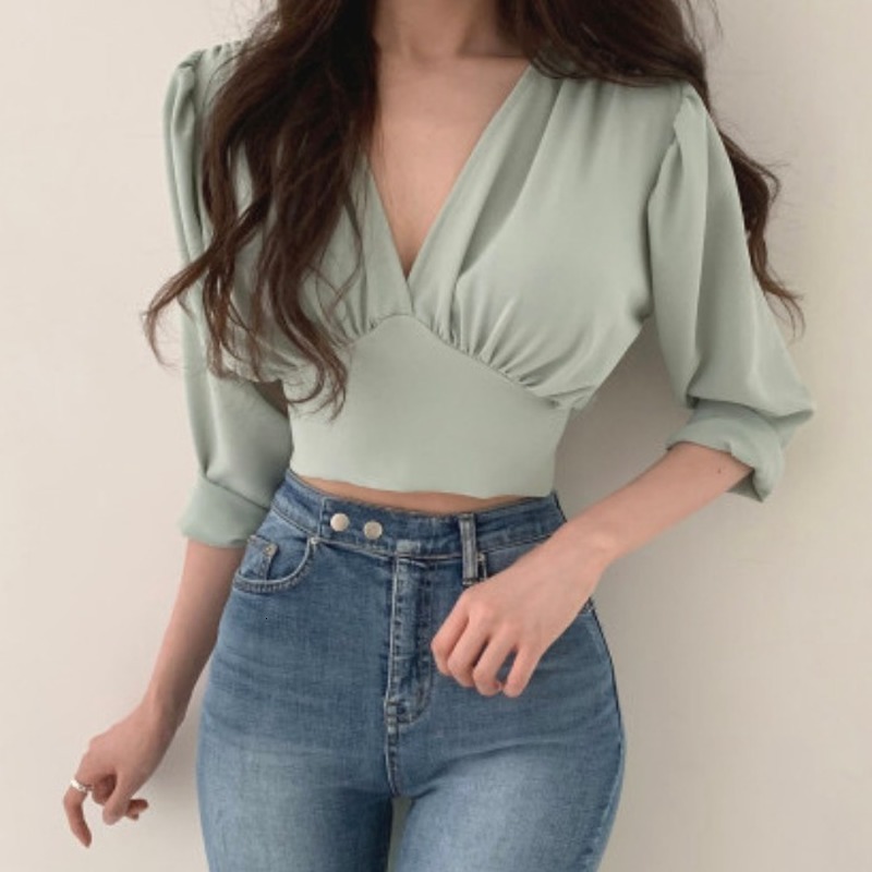 2021 New Fashioned Shirts of the Solid Vintage Low v Fit Lace Back Sleeves Long Waist Fine Waistband Cut-off Female Autumn AVLP, White
2021 New Fashioned Shirts of the Solid Vintage Low v Fit Lace Back Sleeves Long Waist Fine Waistband Cut-off Female Autumn AVLP, White