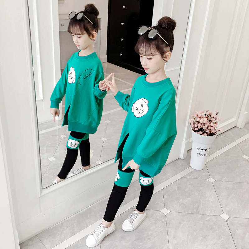 Hoodie Childrenswear 2020 Spring and Autumn New Style Children AutumnSuit Cute Piggy Suit WholesaleX1019
