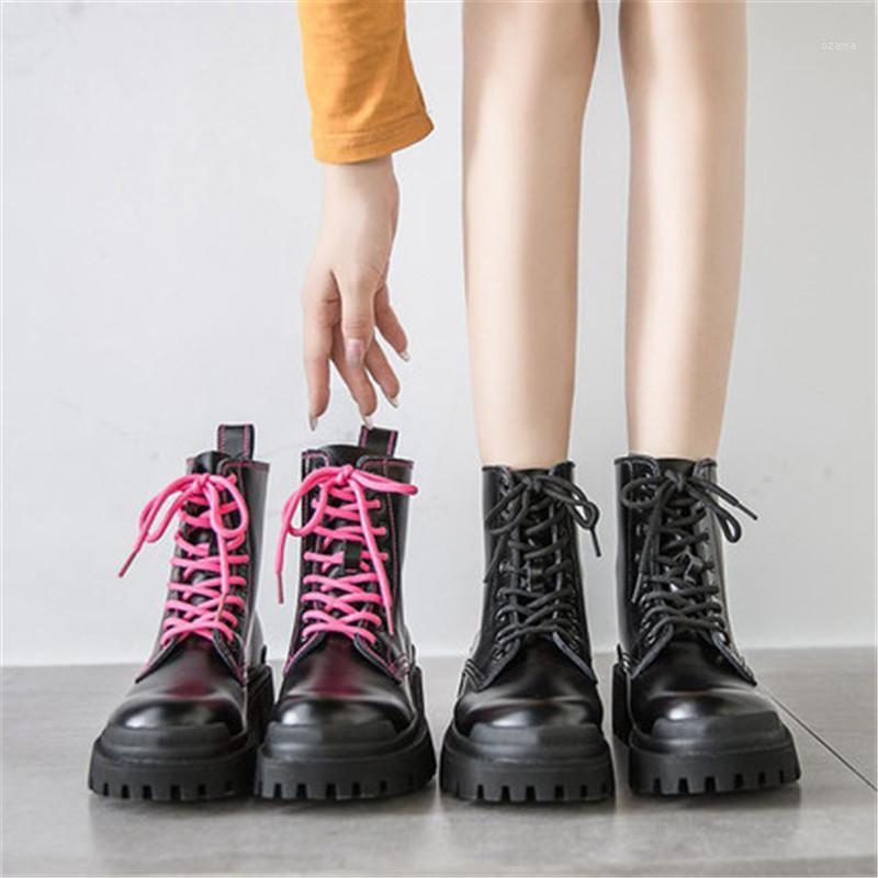 2020 Punk Platform Boots Women Waterproof Pu Leather Ankle Boots for Woman Thick Bottom Lace Up Botas Mujer Black Pink Eu 35-401
2020 Punk Platform Boots Women Waterproof Pu Leather Ankle Boots for Woman Thick Bottom Lace Up Botas Mujer Black Pink Eu 35-401