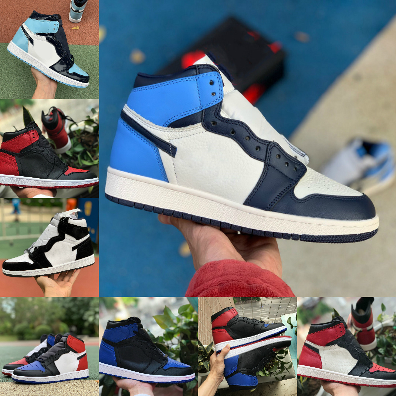 New High 1 1s Basketball Shoes Men Women Bred Toe Black Green Game Royal UNC Patent Court Purple Obsidian FRAGMENT Banned TWIST Sports Shoe
New High 1 1s Basketball Shoes Men Women Bred Toe Black Green Game Royal UNC Patent Court Purple Obsidian FRAGMENT Banned TWIST Sports Shoe