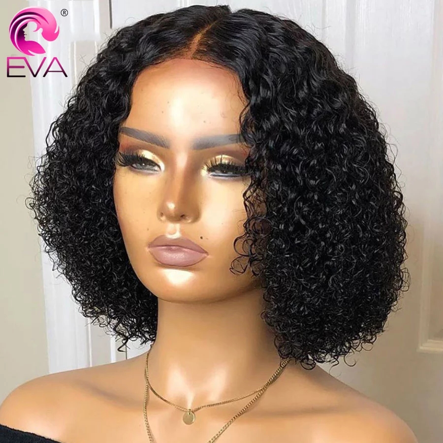 Afro Kinky Curly Wig 13x4 synthetic Lace Front Wig High Ratio For Women preplucked natural hairline with baby hair