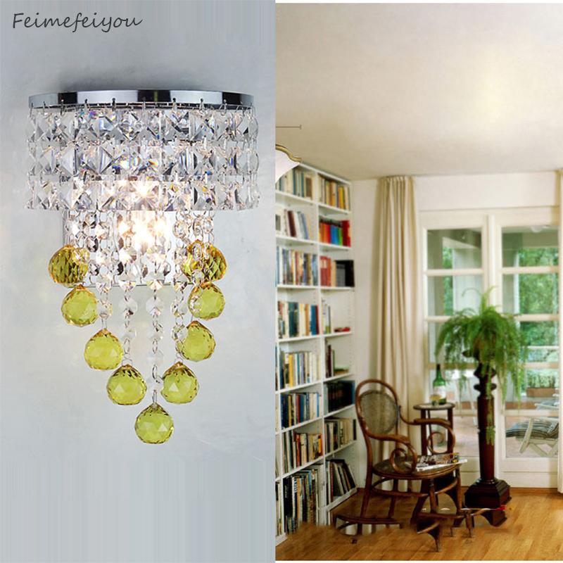 Feimefeiyou LED crystal wall lamp 7 styles 110V 220V for living room corridor stairs home decoration wall lamp
Feimefeiyou LED crystal wall lamp 7 styles 110V 220V for living room corridor stairs home decoration wall lamp