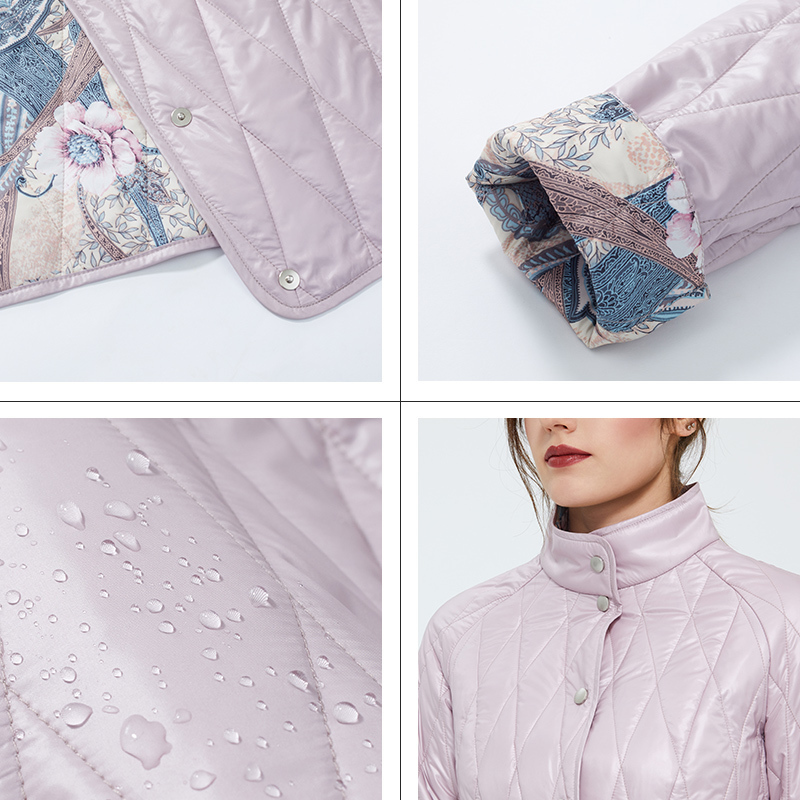 Astrid new Spring fashion Short women coat Stand collar high quality female Outwear trend Urban Thin Jacket ZM-9423 201217