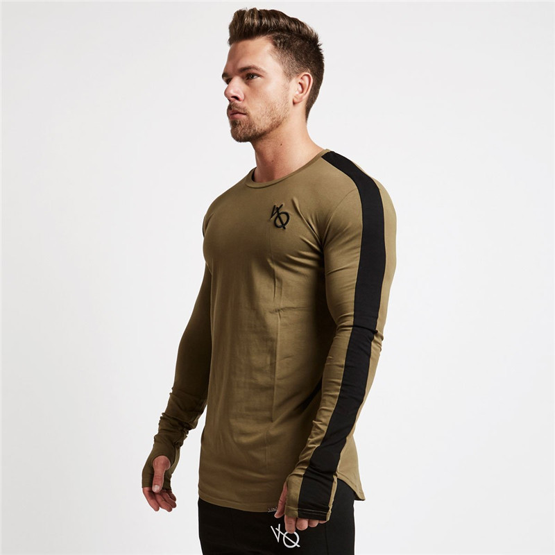 Streetwear Fashion Jogger Casual Clothing Gym Sportswear Cotton Men's Long Sleeve T-shirt 201202