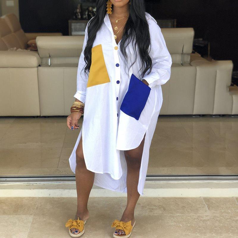Causal Women Long Shirts 2021 Autumn Long Sleeve Dress Daily Date Split Blouse Female Summer Drop Shipping, White
Causal Women Long Shirts 2021 Autumn Long Sleeve Dress Daily Date Split Blouse Female Summer Drop Shipping, White
