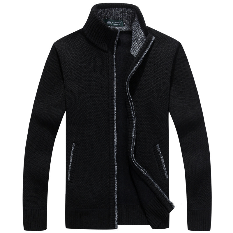 Autumn Winter Men SweaterCoat Mens Zipper Knitted Sweater Jackets Man Casual Pull Homme Thick Warm Cardigan Coat wholesale 201022