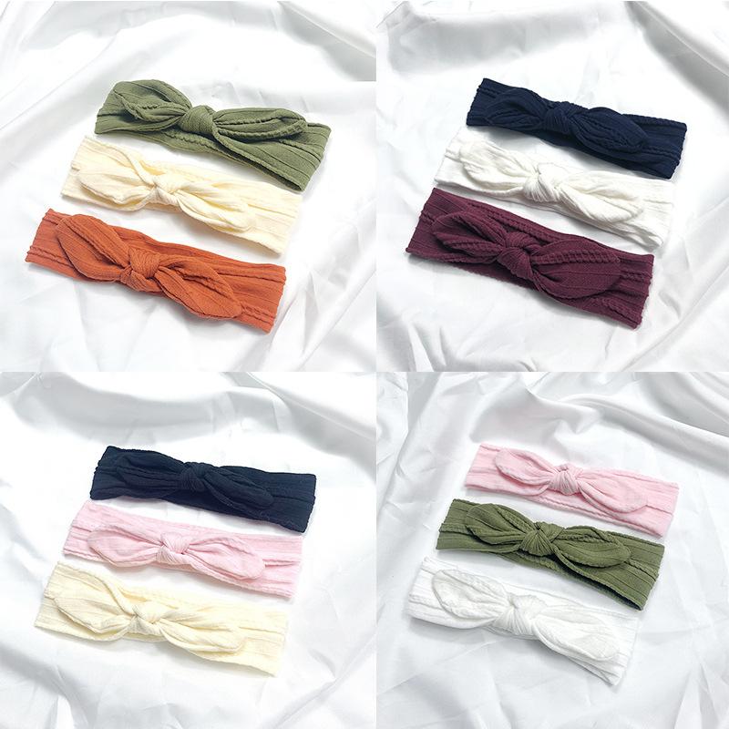 3Pcs/lot Solid Color Baby Headband Nylon Elastic Turban Cute Bows Kids Headbands Ear Hair Bands Baby Hair Accessories, Style 2
3Pcs/lot Solid Color Baby Headband Nylon Elastic Turban Cute Bows Kids Headbands Ear Hair Bands Baby Hair Accessories, Style 2