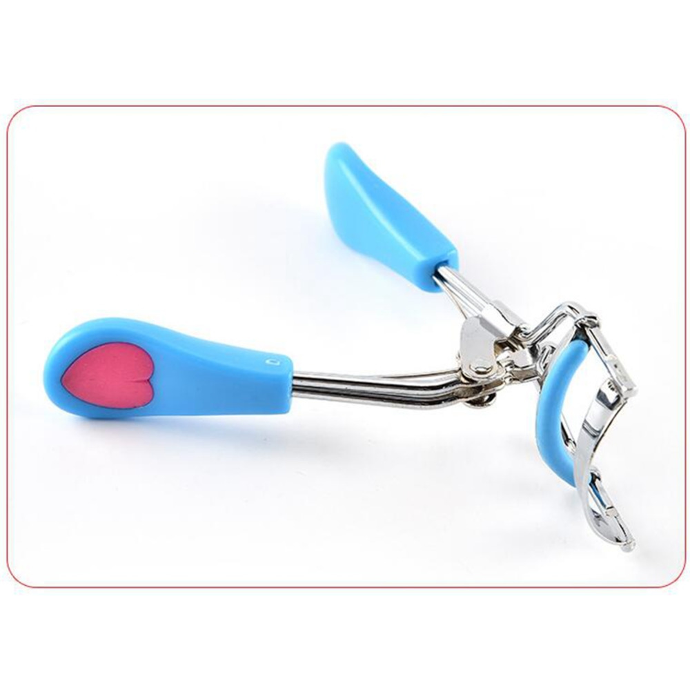 Stainless Steel Curling Eyelash Curler Local Eye lash Curler Heart Colorful Eyelash Clip Makeup Tools Beauty Tool
