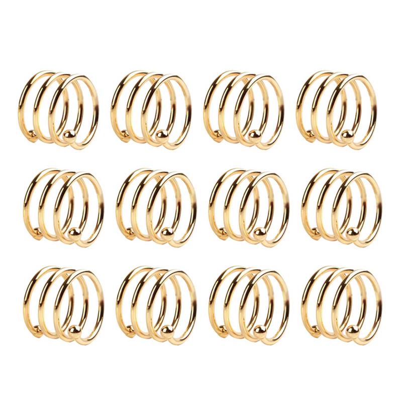 12pcs Home Banquet Gift Napkin Rings Hotel Spiral Shape Table Decor Serviette Holder Wedding Party West Dinner Non Slip Metal
12pcs Home Banquet Gift Napkin Rings Hotel Spiral Shape Table Decor Serviette Holder Wedding Party West Dinner Non Slip Metal