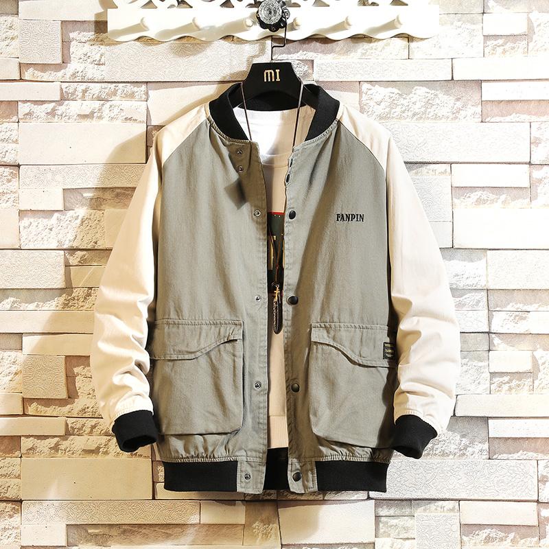 New Men Jacket Large Pockets Mens Coats and Jackets Loose Letter Embroidery Decoration Baseball Streetwear Plus Size Clothes, Beige
New Men Jacket Large Pockets Mens Coats and Jackets Loose Letter Embroidery Decoration Baseball Streetwear Plus Size Clothes, Beige