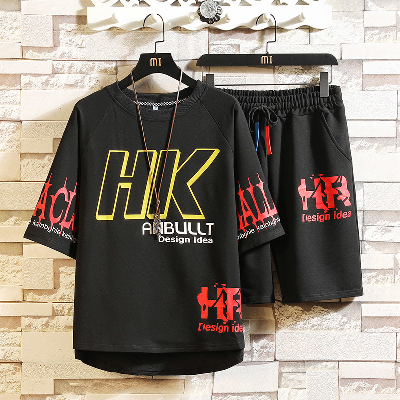 Men's Tracksuit Japanese Streetwear Sets Men 2020 Summer Harajuku T-Shirt Shorts Men Hip Hop Punk Korean Clothes Male kg-24, White sets men 
Men's Tracksuit Japanese Streetwear Sets Men 2020 Summer Harajuku T-Shirt Shorts Men Hip Hop Punk Korean Clothes Male kg-24, White sets men
