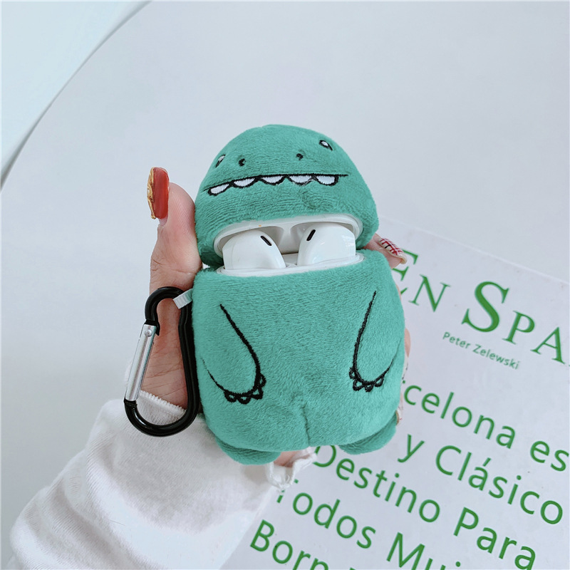 For Air pods 2 Case Luxury 3D Cartoon Plush Dinosaur For Airpod Case Bluetooth Wireless Earphone Case Cover with Carabiner, A for airpods 1/2
For Air pods 2 Case Luxury 3D Cartoon Plush Dinosaur For Airpod Case Bluetooth Wireless Earphone Case Cover with Carabiner, A for airpods 1/2