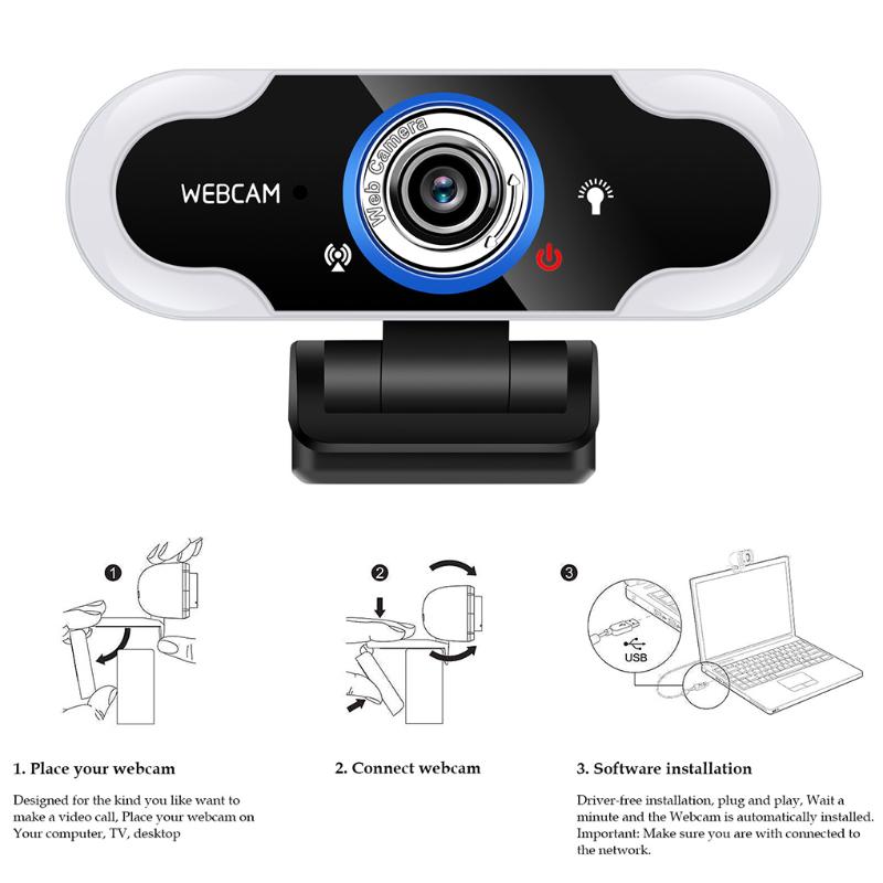 Computer Camera 1080P USB LED Web Camera White Light 5500K Workcamera with Microphone, Camera/Triangular Bracket, No. 1
Computer Camera 1080P USB LED Web Camera White Light 5500K Workcamera with Microphone, Camera/Triangular Bracket, No. 1