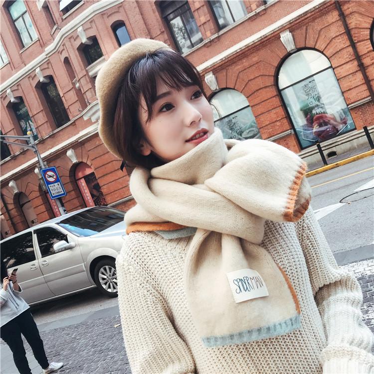 New Autumn and Winter Cashmere-like Candy Color Color Matching Scarf Women Thickened Thermal Knitting Wool Scarf Korean Winter
New Autumn and Winter Cashmere-like Candy Color Color Matching Scarf Women Thickened Thermal Knitting Wool Scarf Korean Winter