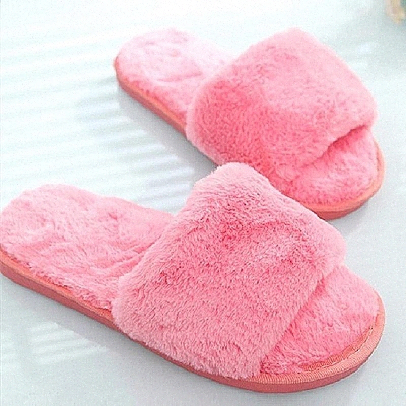 Fashion Fluffy Fur Women Winter Slippers Female Slip On Slides Casual Shoes Plush Indoor Zapatos Mujer #h34a, Burgundy
Fashion Fluffy Fur Women Winter Slippers Female Slip On Slides Casual Shoes Plush Indoor Zapatos Mujer #h34a, Burgundy