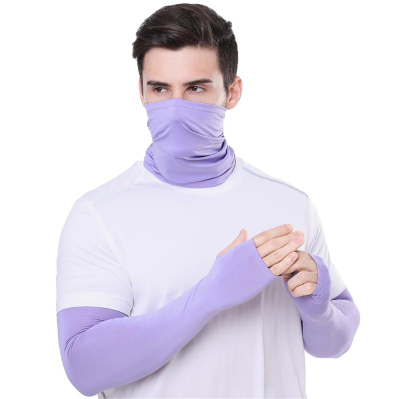Outdoor Basketball Arm Sleeve Covers Summer Cycling Arm Sleeves Running Warmers With Face Mask UV Sunscreen Riding Ice Cuff, Black
Outdoor Basketball Arm Sleeve Covers Summer Cycling Arm Sleeves Running Warmers With Face Mask UV Sunscreen Riding Ice Cuff, Black