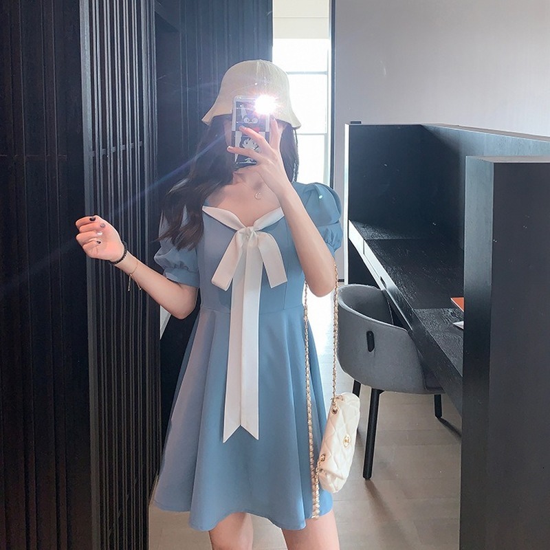 2021 New Korean edition big fat mm covering the stomach thin female summer reduced age arc blue length dress girl X4XZ, Long blue
2021 New Korean edition big fat mm covering the stomach thin female summer reduced age arc blue length dress girl X4XZ, Long blue