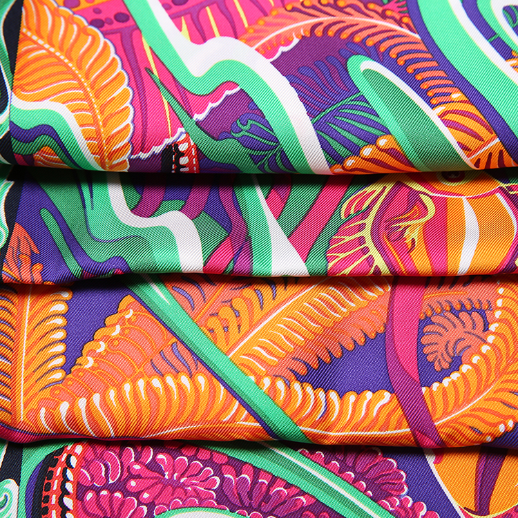 Double-Sided Hand Rolled Edge Silk Scarf Shawl Women 90 Soft Real Silk Elegant Big Square Scarf Spring Autumn Bandana Gift