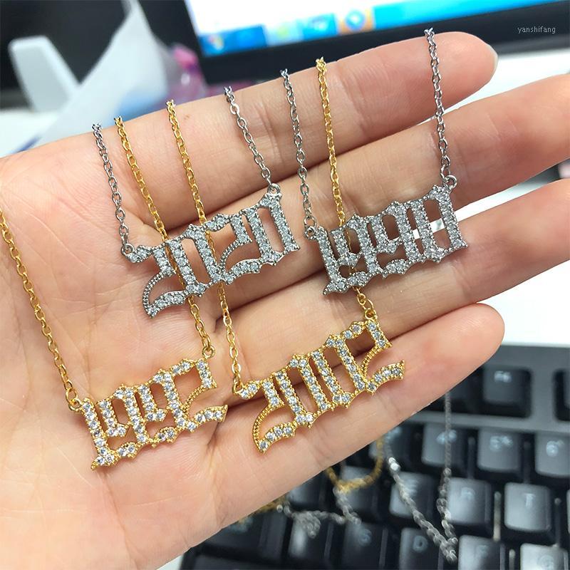 Pendant Necklaces Gold Chain Year Digital Necklace For Men's And Women's Jewelry Memorial Gifts Birthday Souvenir Numeral 1997 199
Pendant Necklaces Gold Chain Year Digital Necklace For Men's And Women's Jewelry Memorial Gifts Birthday Souvenir Numeral 1997 199