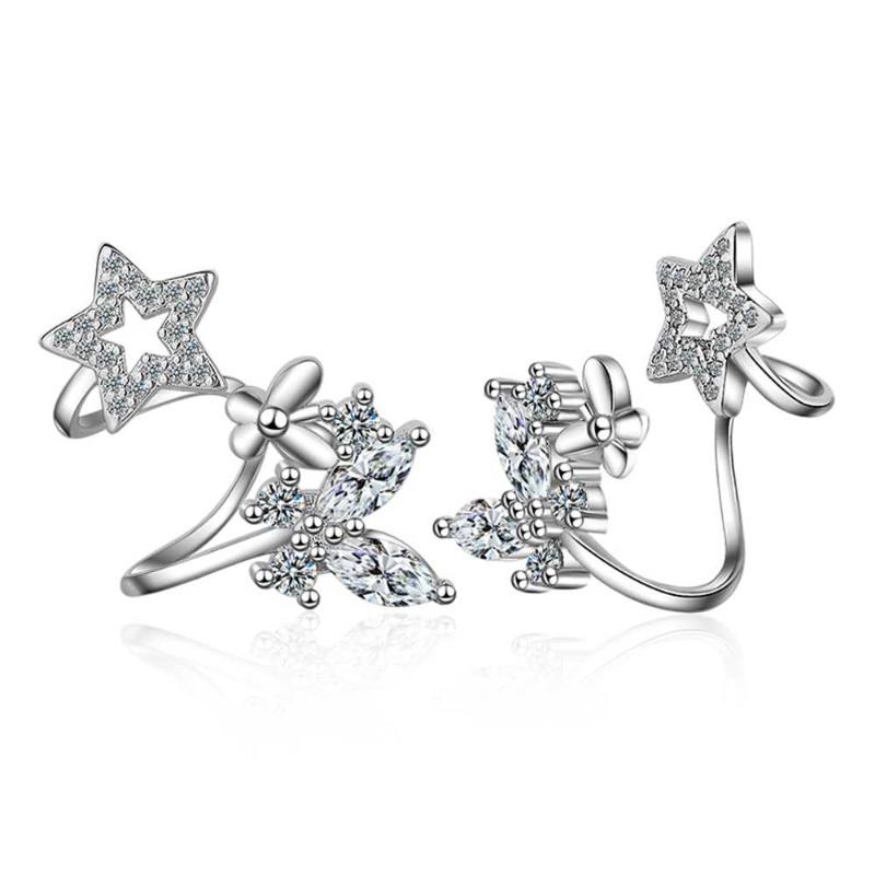 Hoop & Huggie Lady Stylish Star Shape Bright Rose Gold Color Unique Silver Earrings Women Wedding Anniversary Earring Butterfly Zircon
Hoop & Huggie Lady Stylish Star Shape Bright Rose Gold Color Unique Silver Earrings Women Wedding Anniversary Earring Butterfly Zircon
