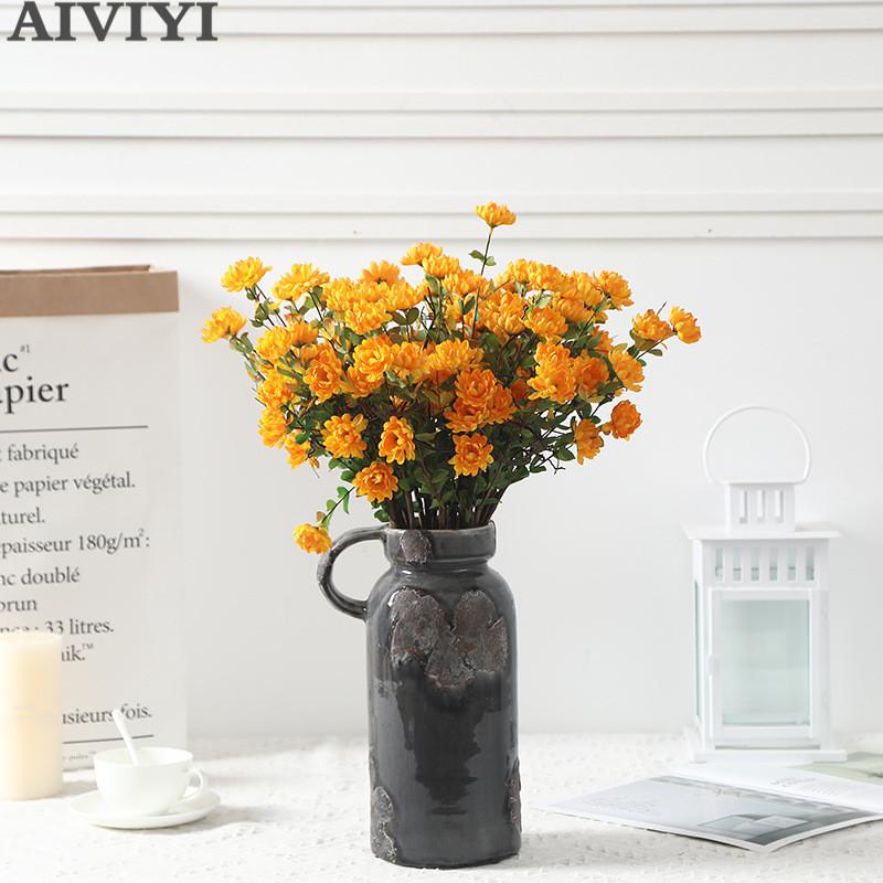 Artificial flower wild chrysanthemum branches home Christmas decoration DIY wedding bouquet road lead flower wall plant fake flo, Green
Artificial flower wild chrysanthemum branches home Christmas decoration DIY wedding bouquet road lead flower wall plant fake flo, Green