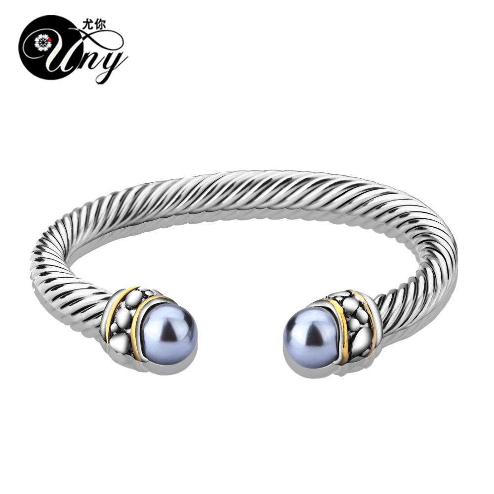 UNY Bangle Womens Fashion Brand Love Vintage Bangles Antique Twisted wire CZ Bracelet Valentine's Day Christmas Gifts Bracelets 0930, Black
UNY Bangle Womens Fashion Brand Love Vintage Bangles Antique Twisted wire CZ Bracelet Valentine's Day Christmas Gifts Bracelets 0930, Black