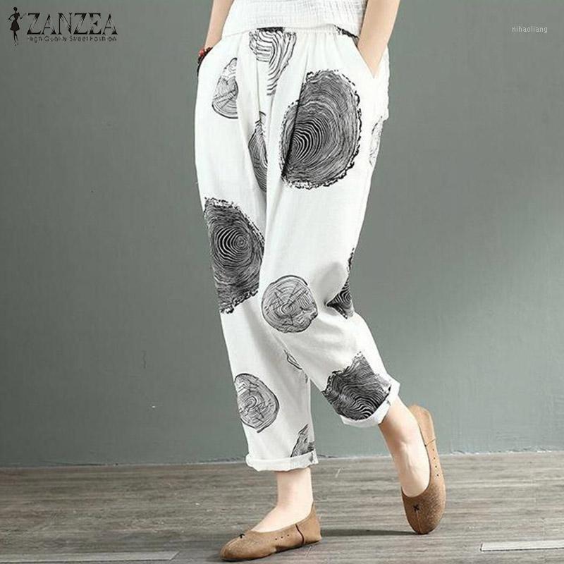 ZANZEA Vintage Polka Dot Linen Pants 2020 Women' Casual Trousers Female Elastic Waist Printed Turnip Pantalon Pants Plus Size1, Black
ZANZEA Vintage Polka Dot Linen Pants 2020 Women' Casual Trousers Female Elastic Waist Printed Turnip Pantalon Pants Plus Size1, Black