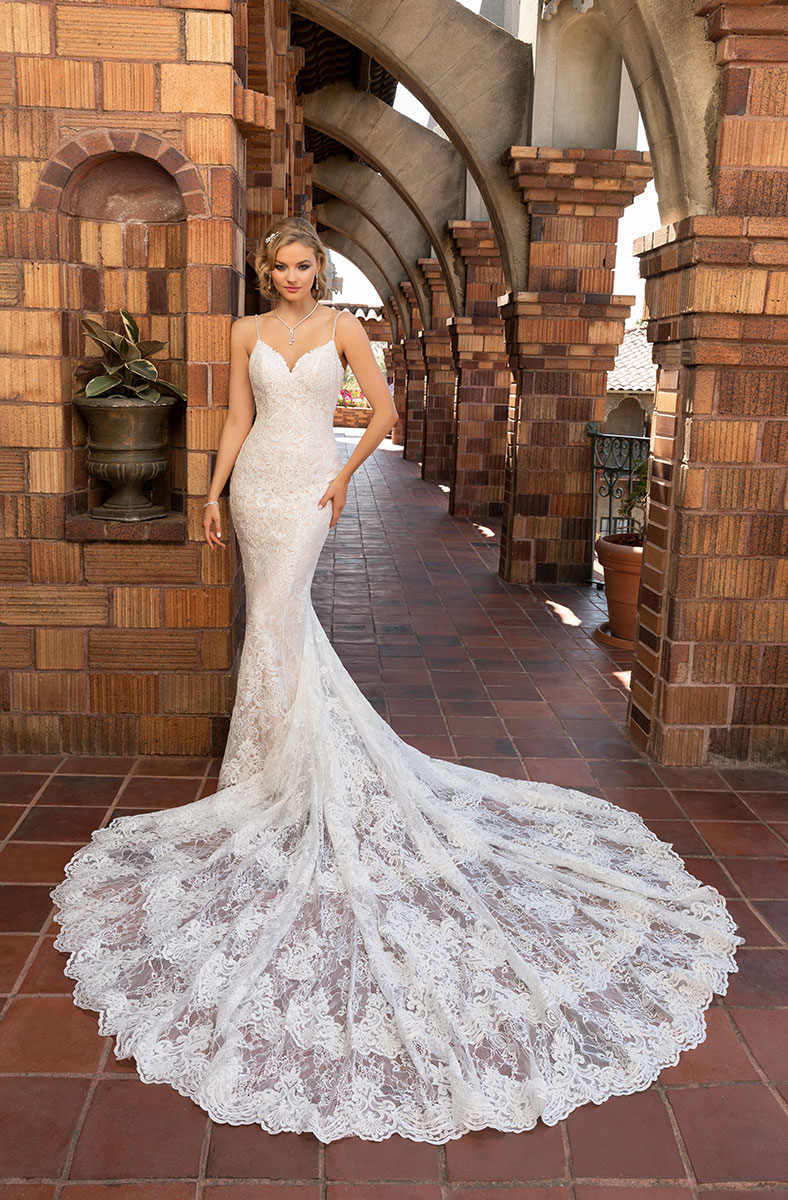 Kitty Chen Dresses Lace Appliques Mermaid Bridal Gowns Sexy Spaghetti Straps Open Back Wedding Dress Vestidos De Novia
