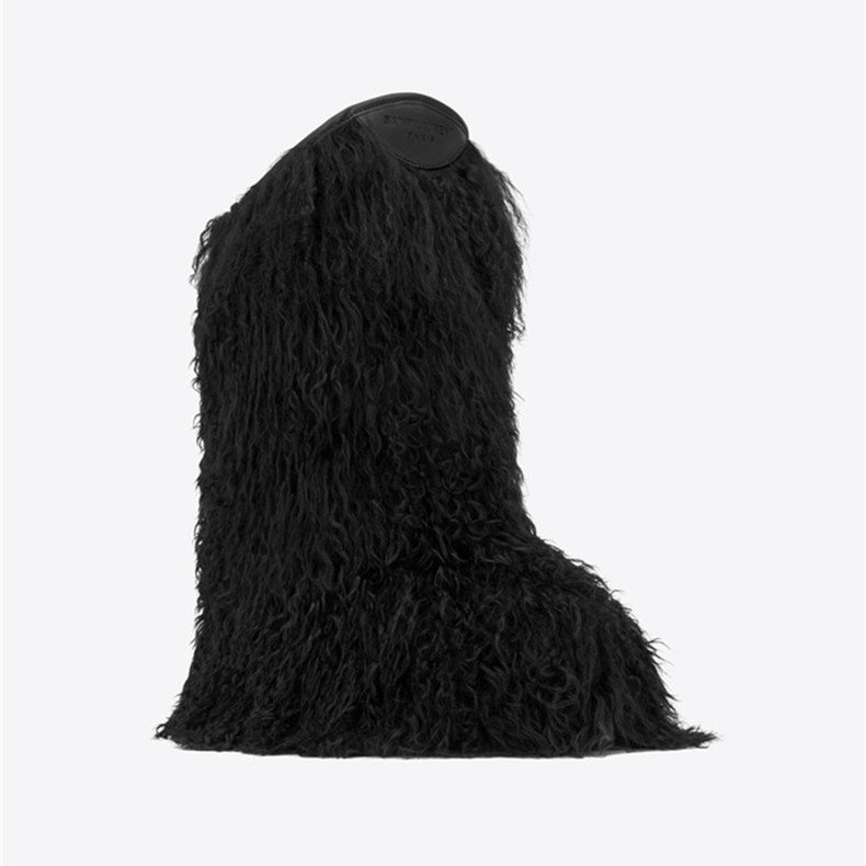 Women Winter Snow Boots Genuine Real Hairy Ostrich Feather Furry Fur Flats Slip On Warm Runway Knee High Botas Black White
Women Winter Snow Boots Genuine Real Hairy Ostrich Feather Furry Fur Flats Slip On Warm Runway Knee High Botas Black White