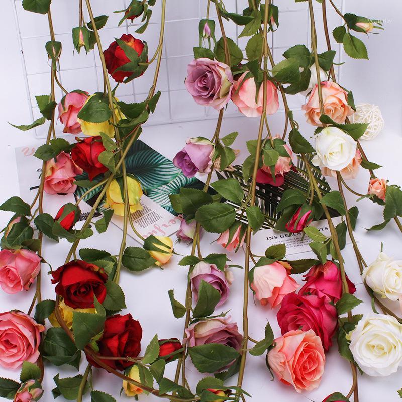 Artificial Rose Flower Ivy Vine Wedding Decor Real Touch Silk Flowers String with Leaves for Home Hanging Garland Decor1
Artificial Rose Flower Ivy Vine Wedding Decor Real Touch Silk Flowers String with Leaves for Home Hanging Garland Decor1
