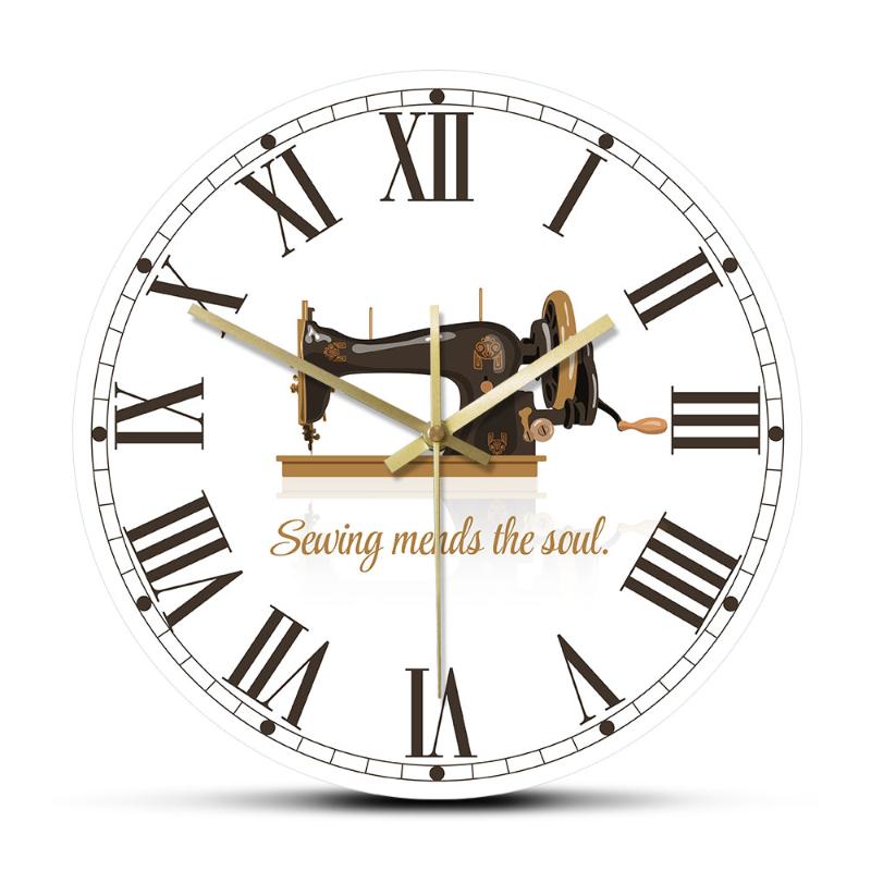 Sewing Mends The Soul Sewing Quote Quilting Vintage Wall Clock Craft Room Decorative Silent Wall Watch Seamstress Crafter Gifts
Sewing Mends The Soul Sewing Quote Quilting Vintage Wall Clock Craft Room Decorative Silent Wall Watch Seamstress Crafter Gifts