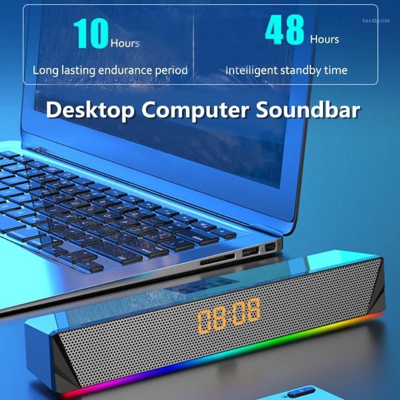 Computer Bluetooth Speaker Home Theater Subwoofer Clock Display Soundbar Wireless Stereo Surround Bass Column for Laptop PC TV1
Computer Bluetooth Speaker Home Theater Subwoofer Clock Display Soundbar Wireless Stereo Surround Bass Column for Laptop PC TV1
