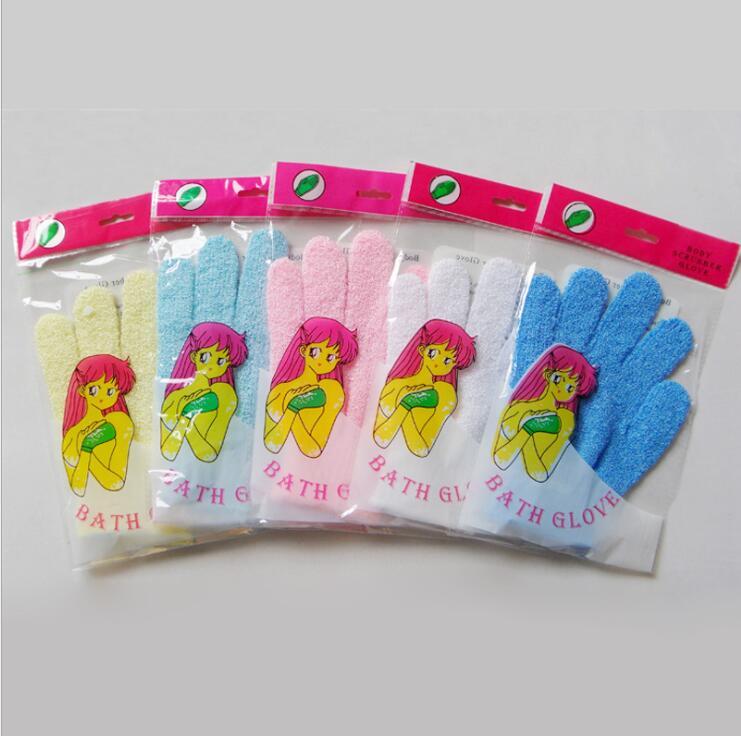 Bath gloves, hand towels, exfoliating moisturizing scrub mud, back rubbing, double-sided spa massage body care, independent packaging