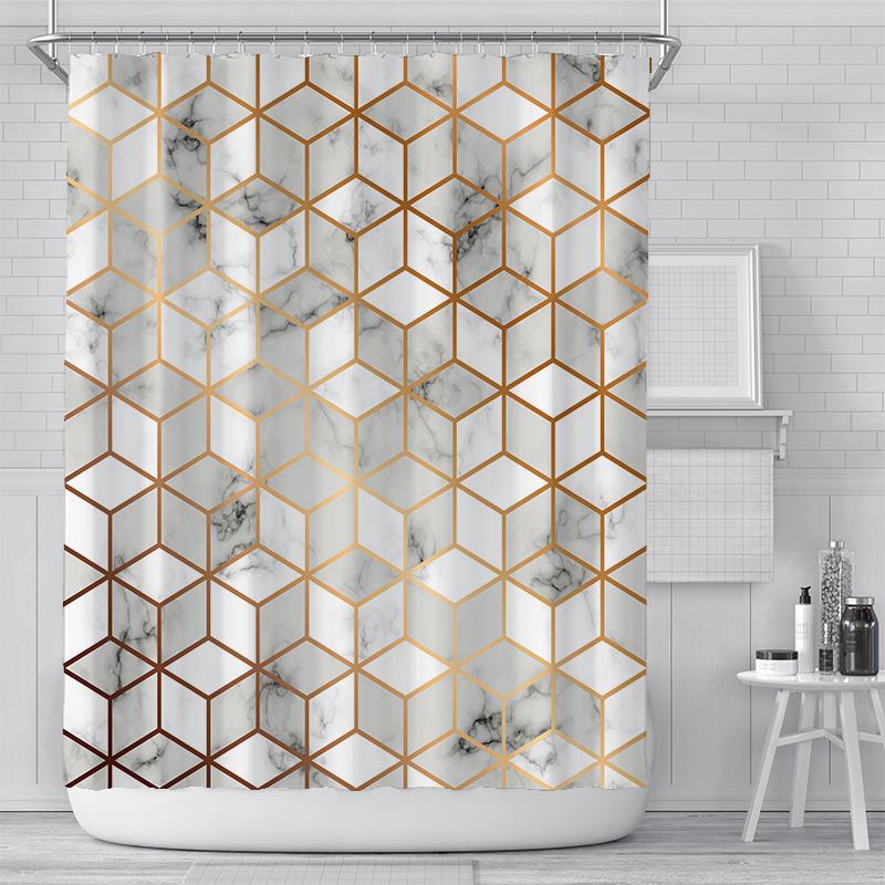 Geometric printing shower curtain polyester tarpaulin shower curtain bathroom bathroom
Geometric printing shower curtain polyester tarpaulin shower curtain bathroom bathroom