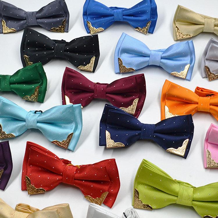 Men 's polyester casual bow tie Jacquard dot bow tie Multi-color fashion high-grade metal decorative1
Men 's polyester casual bow tie Jacquard dot bow tie Multi-color fashion high-grade metal decorative1