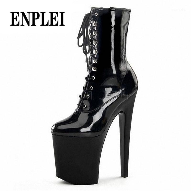 Enplei 20CM Extreme High Heels Platform Boots Lace Up Pole Dancing Ankle Boots Side Zip Black Plus Size 35-451
Enplei 20CM Extreme High Heels Platform Boots Lace Up Pole Dancing Ankle Boots Side Zip Black Plus Size 35-451